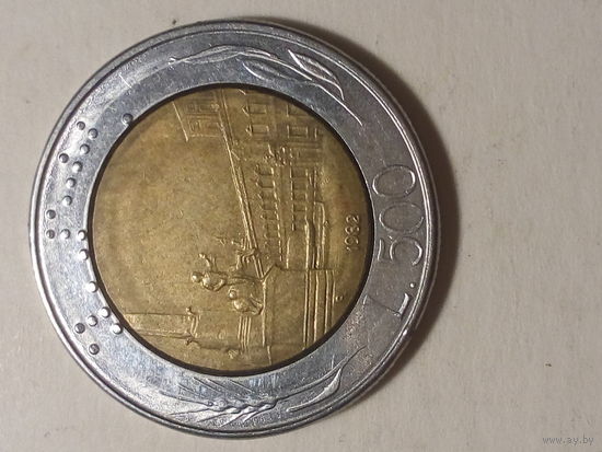 500 лир Италия 1982