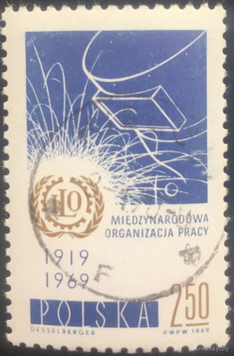 Польша 1969  50 лет Международной организации труда