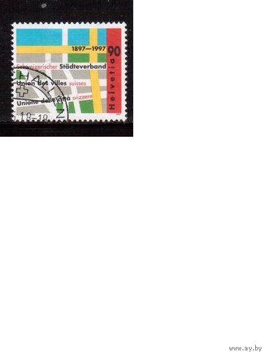 Швейцария-1997 (Мих.1617) ,  гаш., Карта