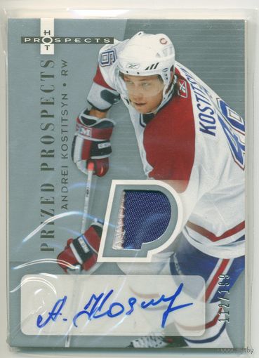 Коллекция FLEER // Prized Prospects 2006 xx/199 // НХЛ // Montreal Canadiens // #244 Андрей Костицын