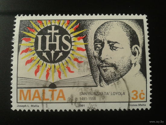 Мальта 1991г. И. Лойола - генерал ордена иезуитов