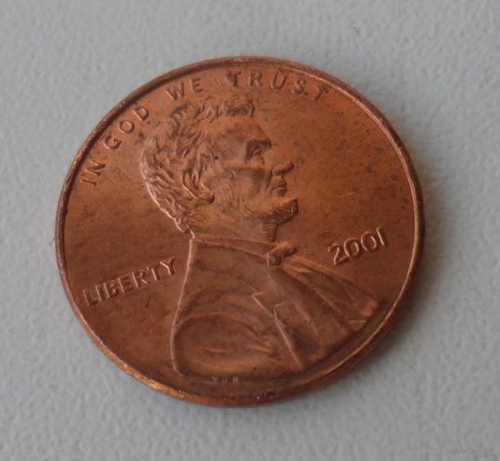 1 цент США 2001 г.в.