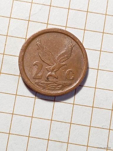 Южная Африка 2 цента 1992 года .