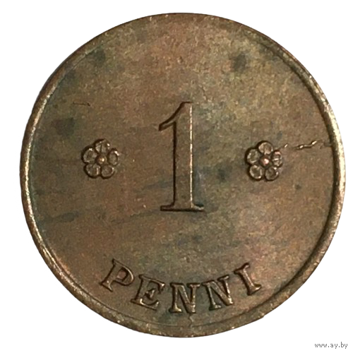 Финляндия 1 пенни, 1923 [AUNC]