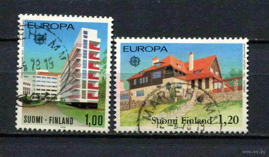 Финляндия - 1978 - Европа (C.E.P.T.), Санаторий в Паймио - [Mi. 825-826] - полная серия - 2 марки. Гашеные.  (Лот 168AX)