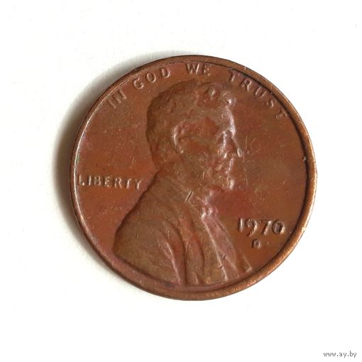 США 1 цент 1970 г. D