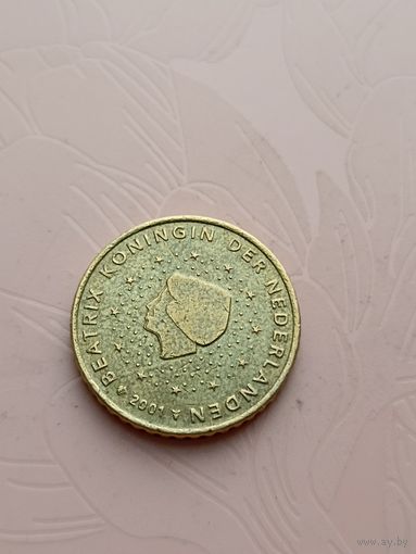 Нидерланды 50 евроцентов 2001г