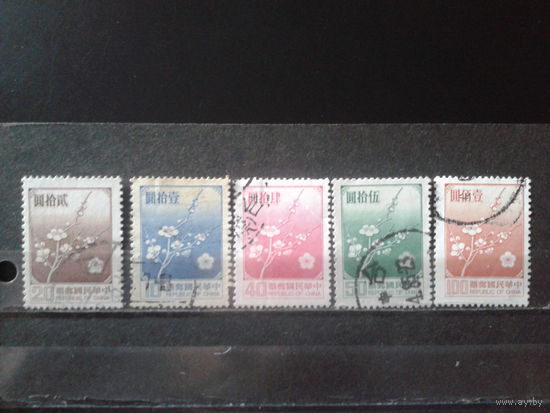 Тайвань, 1979, 1985. Цветущая слива, полная серия