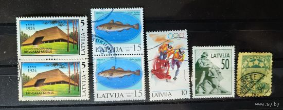 Латвия. Сборка марок