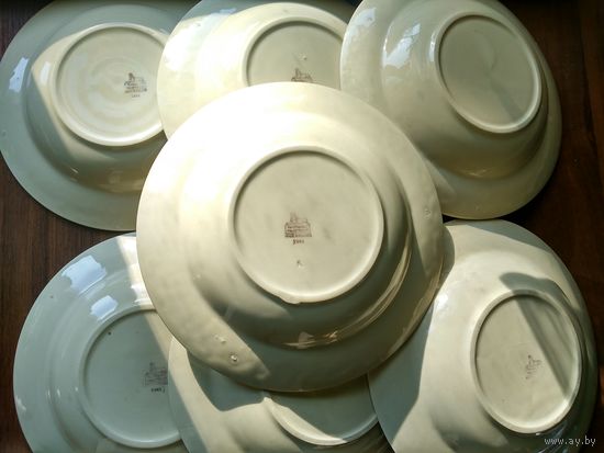 Набор тарелок 1941 г. Голландские глубокие тарелки периода 2й мировой - Maastrisht   7 шт