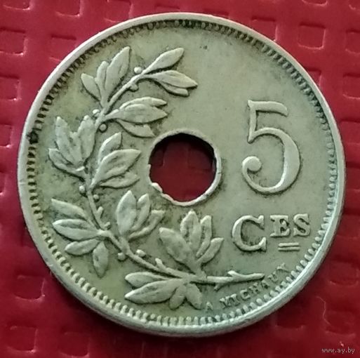 Бельгия 5 сантимов 1925 г. #50410