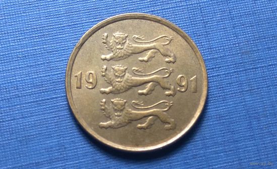10 центов 1991. Эстония.