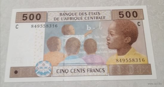 Чад. 500 франков  BEAC. UNC