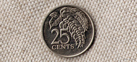 Тринидад и Тобаго 25 центов 2012 /флора