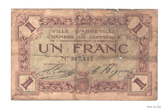 Франция 1 франк