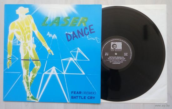 LASERDANCE - Fear (remix)/ Battle Cry (remix)/(Space Mix)(12" ВИНИЛ HOLLAND 1987)