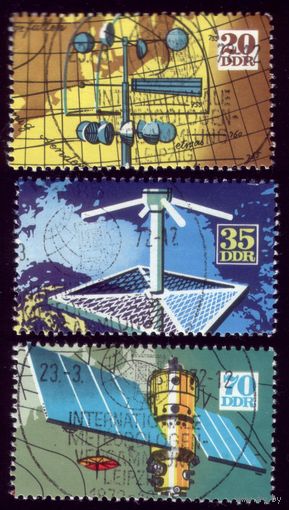 3 марки 1972 год ГДР Метеология 1745-1747