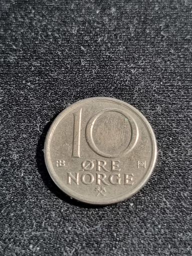 Норвегия 10 эре 1974