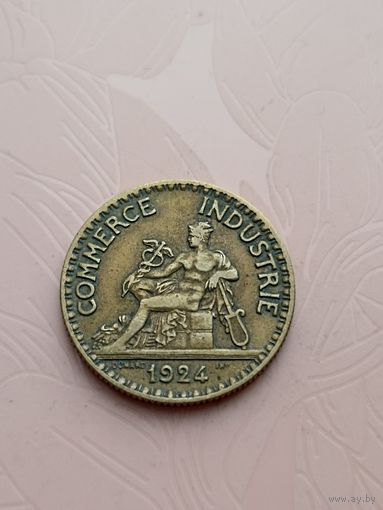 Франция 2 франка 1924г