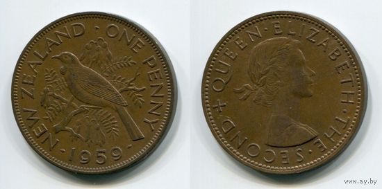 Новая Зеландия. 1 пенни (1959)