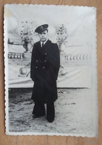 Фото военного моряка. Конец 1940-х. 8х11.5 см