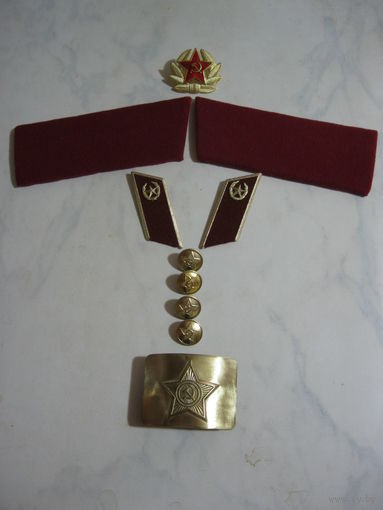 Обшивка с пряжкой и кокардой ВВ МВД СССР