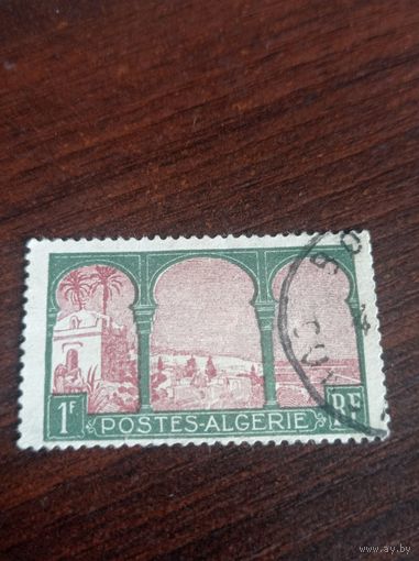 Алжир 1926 года. Алжирский залив деревьев. 1f