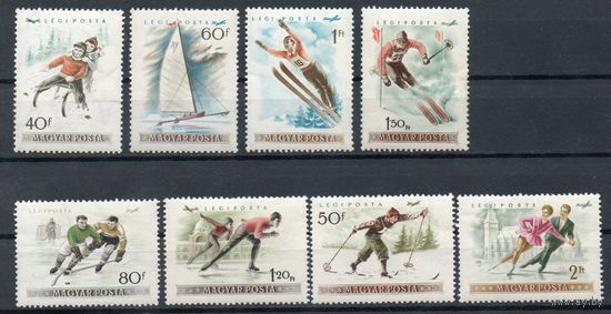 Спорт Венгрия 1955 год серия из 8 марок
