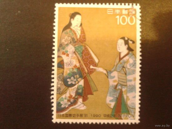 Япония 1990 фил. выставка, живопись 17 век