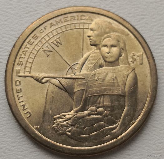 США 1 доллар 2014 P Сакагавея (Индианка)