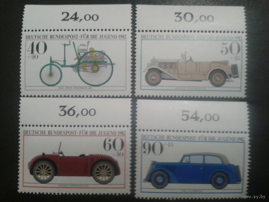 Германия 1982 Автомобили, полная Михель-4,8 евро