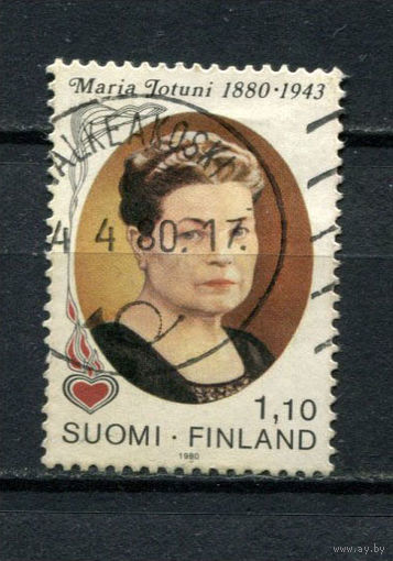 Финляндия - 1980 - 100 лет со дня рождения Марии Йотуни - [Mi. 863] - полная серия - 1 марка. Гашеная.  (Лот 160AZ)
