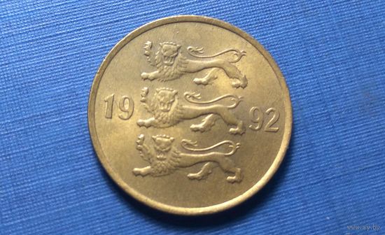 20 центов 1992. Эстония.