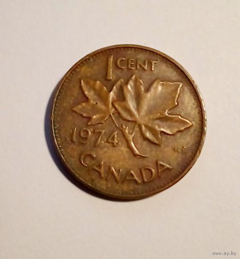 Канада 1цент 1974 г