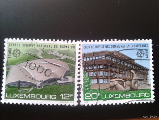Люксембург 1987 Европа совр. архитектура Mi-2,0 евро гаш.