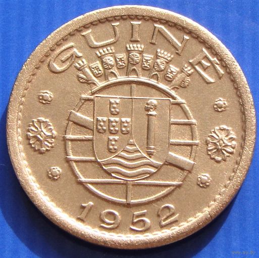Гвинея - Бисау "Португальская". 50 сентаво 1952 год KM#8    Тираж: 10.000.000 шт