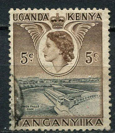 Британские колонии - Кения, Уганда, Таганьика - 1954 - Архитектура 5С - [Mi.92] - 1 марка. Гашеная.  (Лот 52EW)-T25P3