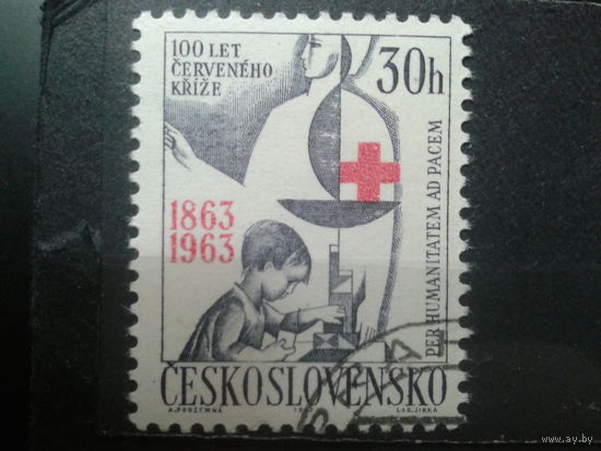 Чехословакия 1963 100 лет межд. Красному Кресту с клеем без наклейки