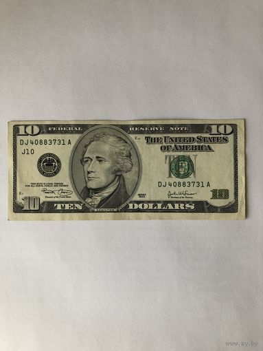 10 долларов США