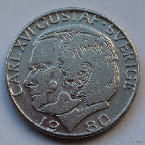 Швеция 1 крона, 1980 г.