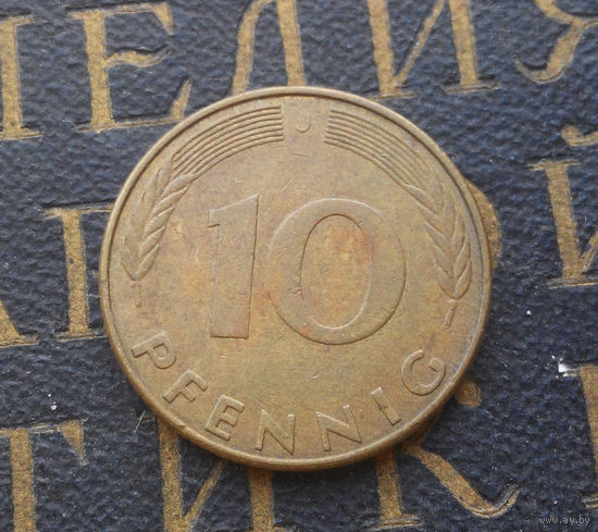 10 пфеннигов 1989 (J) Германия ФРГ #03