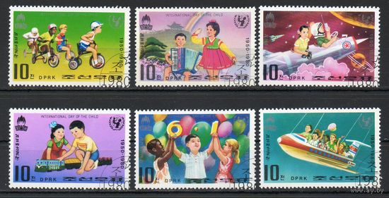 Международный год ребёнка КНДР 1980 год серия из 6 марок