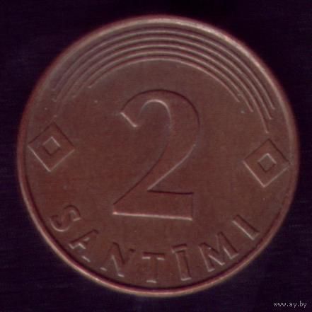 2 сантима 2000 год Латвия