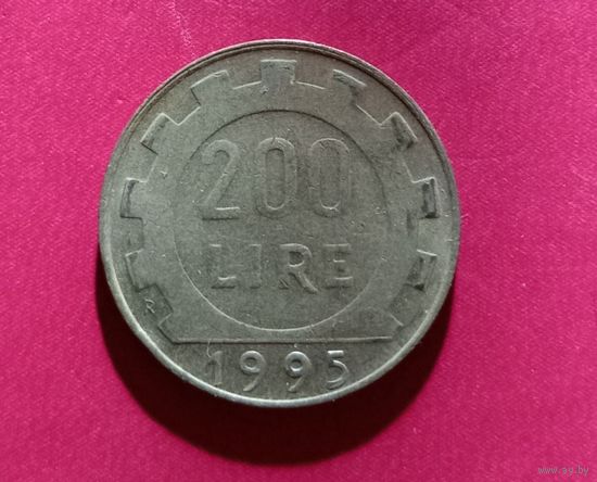 200 лир 1995г. (Италия)