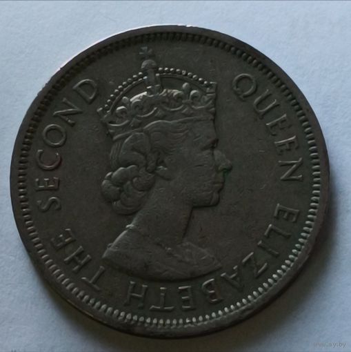 Гонконг. 1 доллар 1960 года. (2)