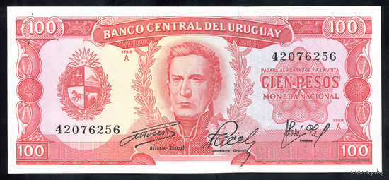 URUGUAY/Уругвай_100 Pesos_nd (1967)_Pick#47.a_UNC-