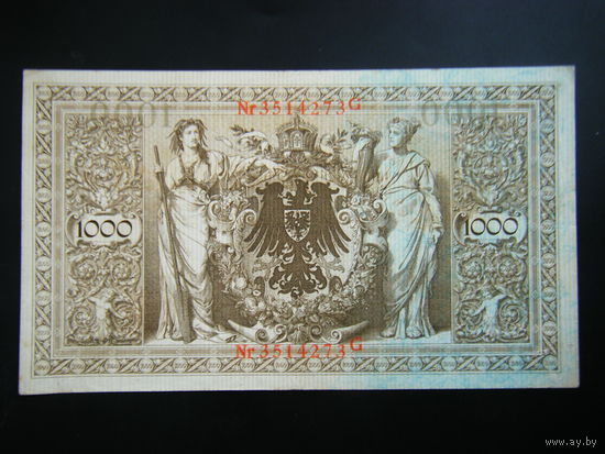 1000 марок 1910 г. Сохран.