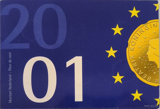 Нидерланды 2001, годовой набор, блистер РАТR-Ж