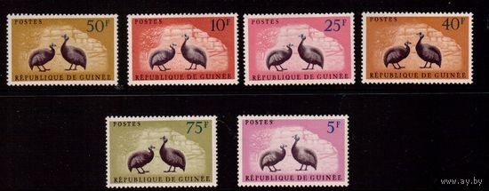 Гвинея-1961,(Мих.80-85)  **, Фауна(Птицы)