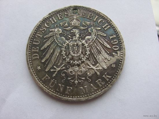 5 марок Пруссия 1907
